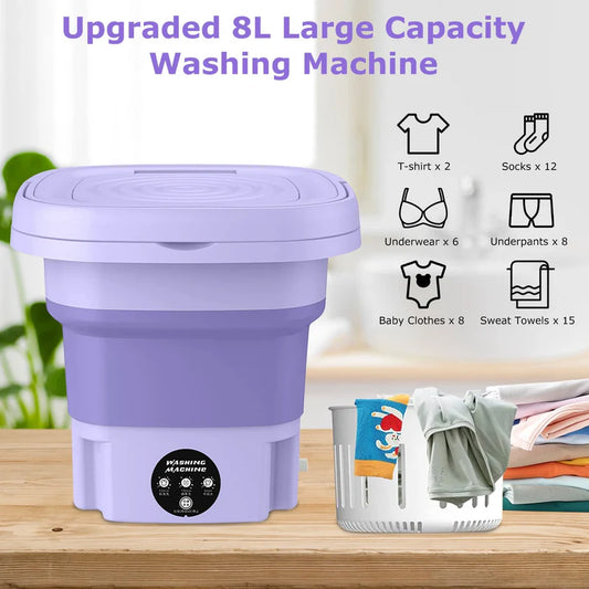 Portable Washing Machine,Mini Foldable Washer